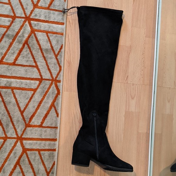 Vaneli Oleg | VANELI Shoes Vaneli over-the-knee sexy black boots